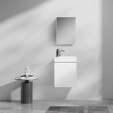 Fonteinkast Tieme hoogglans wit