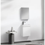 Fonteinkast Tieme hoogglans wit