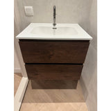 Keramische wastafel Tieme wit 605x480x175 met kraangat