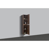 Kolomkast Tieme mat donker eiken 160x35x35cm