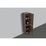 Kolomkast Tieme mat donker eiken 160x35x35cm