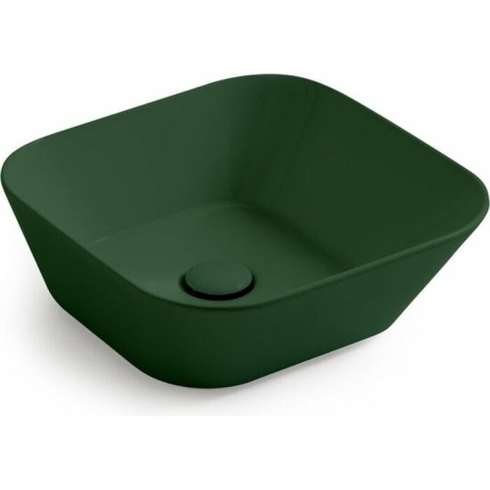 Mees design waskom vierkant mat groen