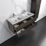 Onderkast badkamermeubel Tieme mat grijs 120x50x48cm