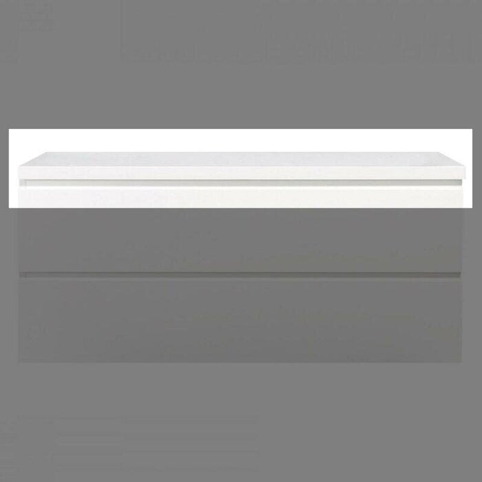 Topblad Tieme hoogglans wit 120cm