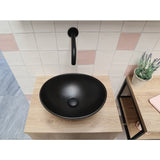 Waskom keramiek mat zwart 40x33x14.5cm