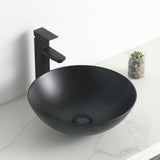 Waskom keramiek mat zwart 40x40x13.5cm