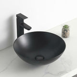 Waskom keramiek mat zwart 40x40x13.5cm