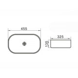 Waskom keramiek wit 45.5x32.5x13.5cm