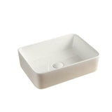 Waskom Opbouw Rechthoek Wit 48x37x13cm