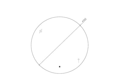 Badkamerspiegel 100cm LED, touch knop, anti-condens