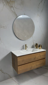 Badkamerspiegel 60cm LED, touch knop, anti-condens