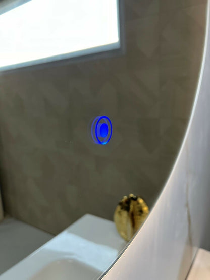 Badkamerspiegel 60cm LED, touch knop, anti-condens