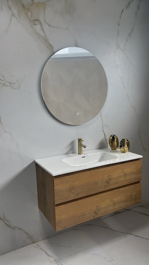 Badkamerspiegel 80cm LED, touch knop, anti-condens