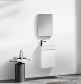 Fonteinkast Tieme hoogglans wit