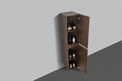 Kolomkast Tieme mat donker eiken 160x35x35cm