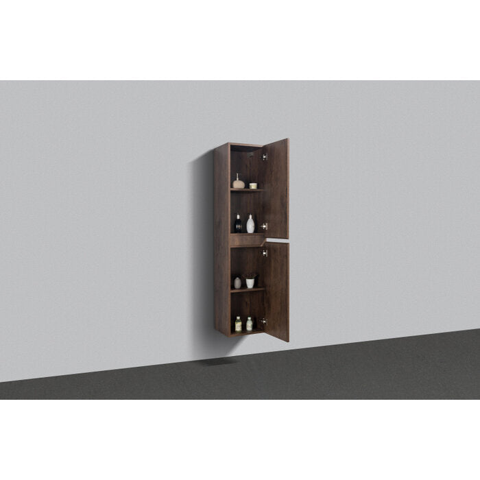 Kolomkast Tieme mat donker eiken 160x35x35cm