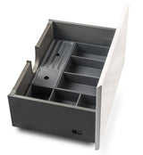Lade organizer 32x21x6cm 3-vakken grijs