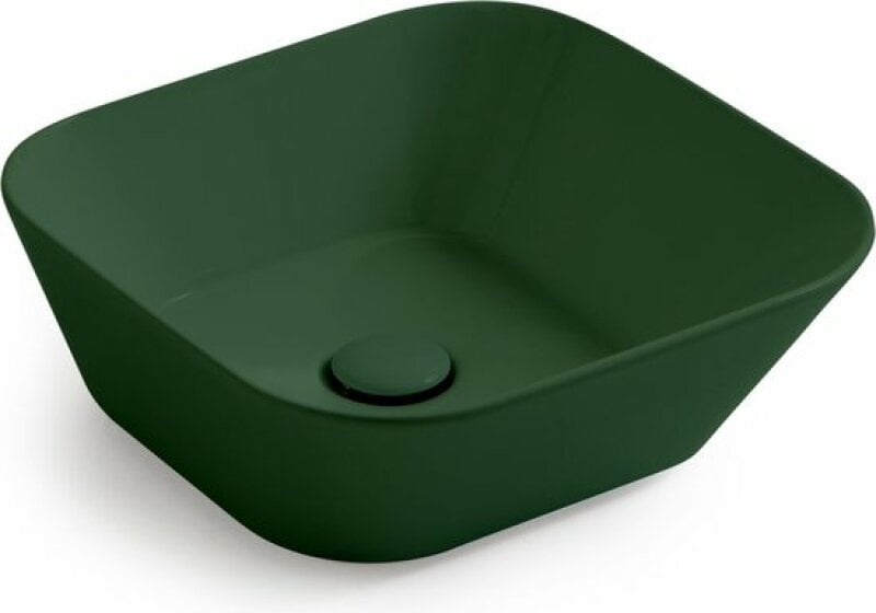 Mees design waskom vierkant mat groen