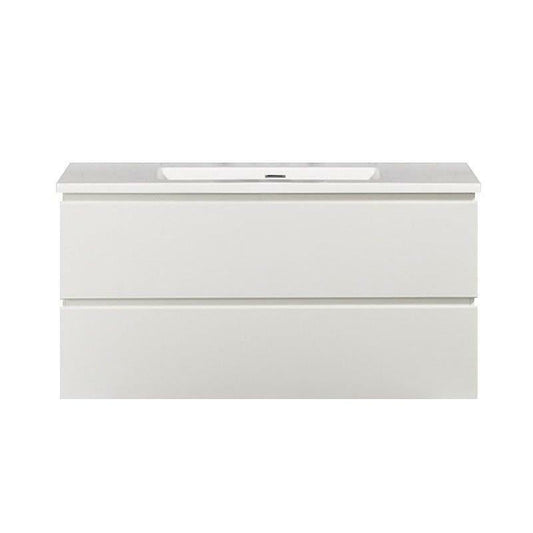 Onderkast badkamermeubel Tieme hoogglans wit 100x50x48cm