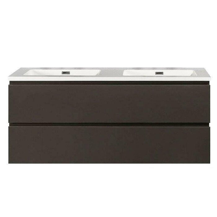 Onderkast badkamermeubel Tieme mat grijs 120x50x48cm