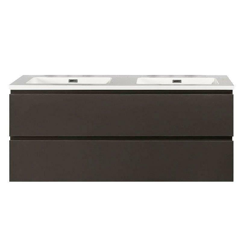 Onderkast badkamermeubel Tieme mat grijs 120x50x48cm