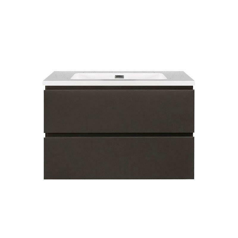 Onderkast badkamermeubel Tieme mat grijs 80x50x48cm
