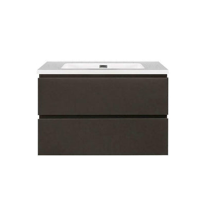 Onderkast badkamermeubel Tieme mat grijs 80x50x48cm