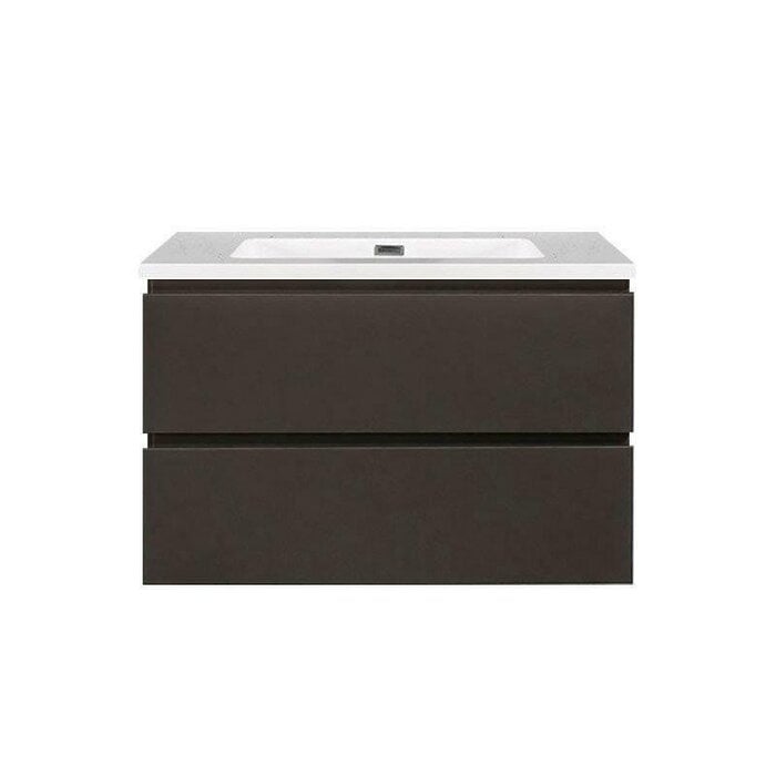 Onderkast badkamermeubel Tieme mat grijs 80x50x48cm