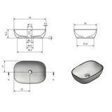 Solid surface waskom Maud beige