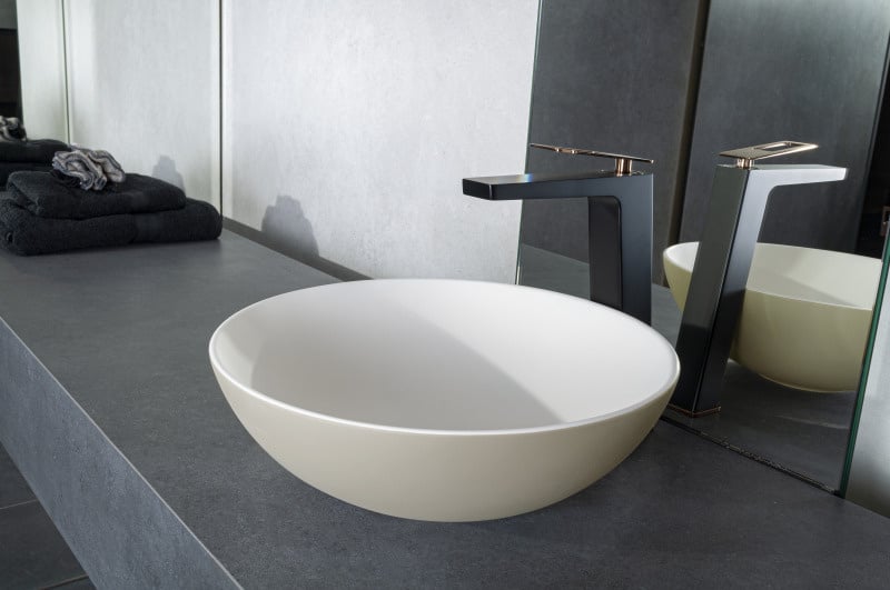 Solid surface waskom Sanne beige EXT