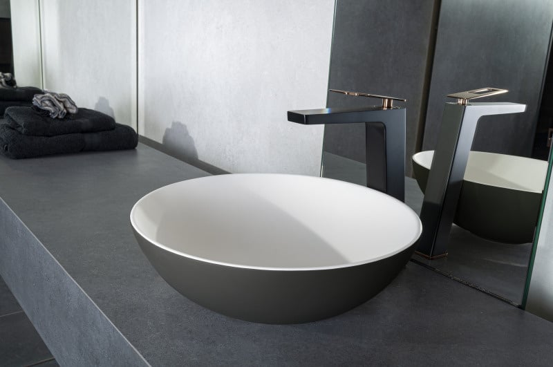 Solid surface waskom Sanne grijs EXT