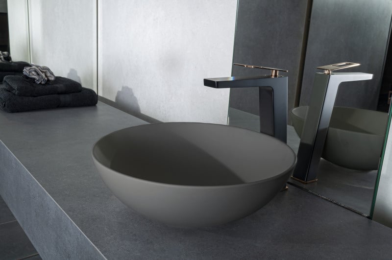 Solid surface waskom Sanne grijs