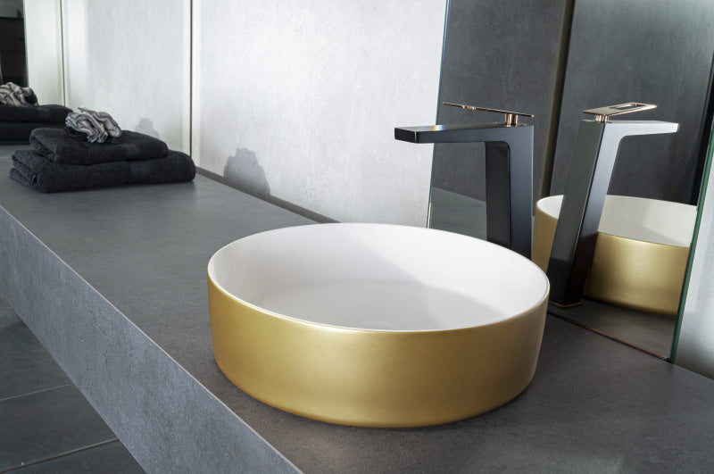 Solid surface waskom Tess goud EXT