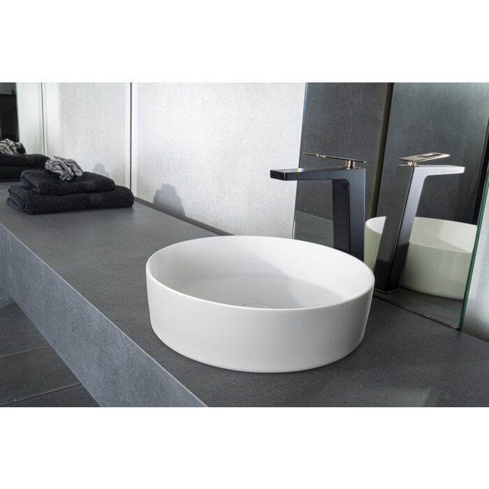 Solid surface waskom Tess greige EXT