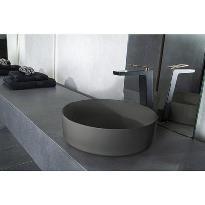 Solid surface waskom Tess grijs