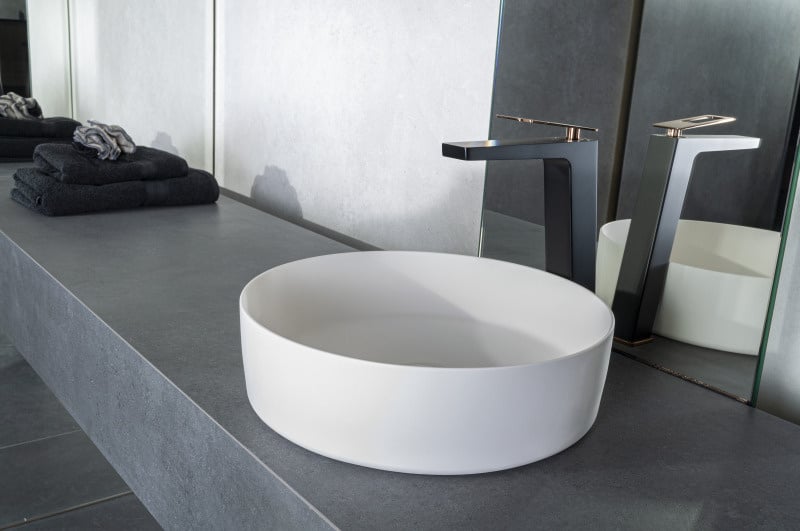 Solid surface waskom Tess wit