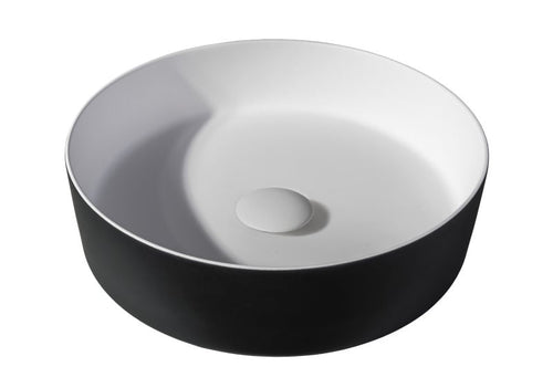 Solid surface waskom Tess zwart EXT