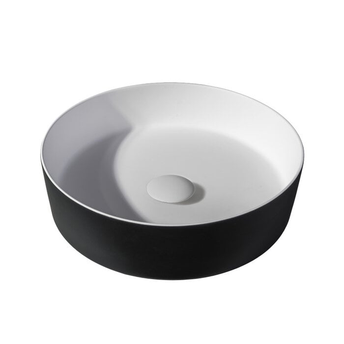 Solid surface waskom Tess zwart EXT