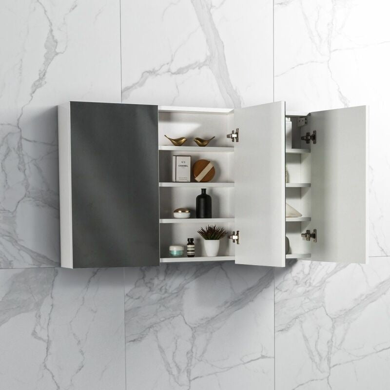 Spiegelkast Tieme hoogglans wit 120x70x16cm