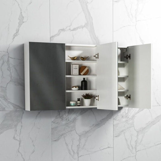 Spiegelkast Tieme hoogglans wit 120x70x16cm