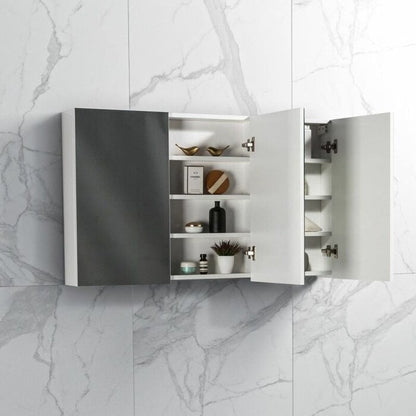 Spiegelkast Tieme hoogglans wit 120x70x16cm