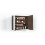 Spiegelkast Tieme mat donker eiken 80x70x16cm