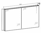 Spiegelkast Tieme mat zwart 100x70x16cm