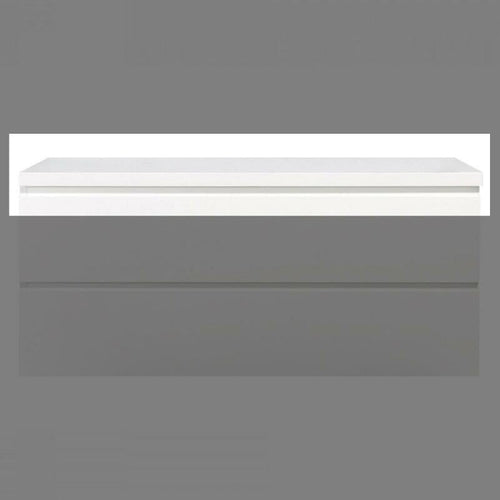 Topblad Tieme hoogglans wit 120cm