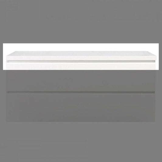 Topblad Tieme hoogglans wit 120cm