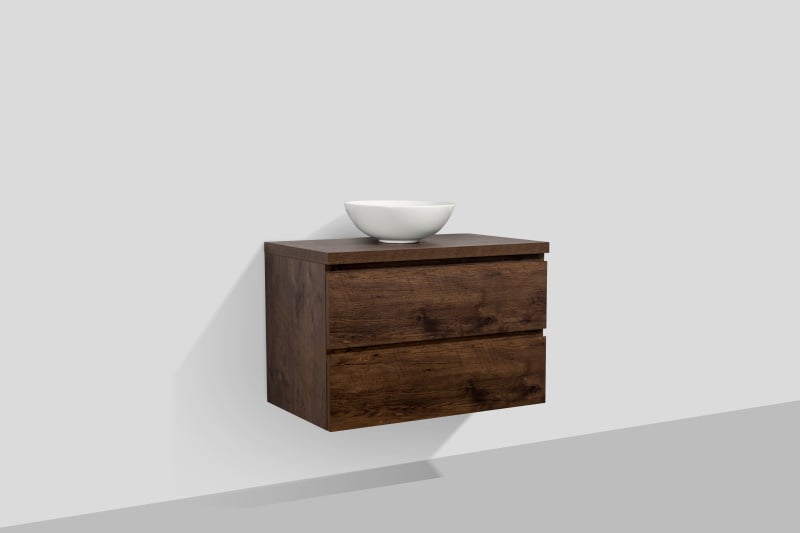 Topblad Tieme mat donker eiken 80cm