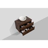 Topblad Tieme mat donker eiken 80cm