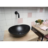 Waskom keramiek mat zwart 40x33x14.5cm