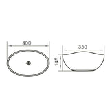 Waskom keramiek wit 40x33x14.5cm