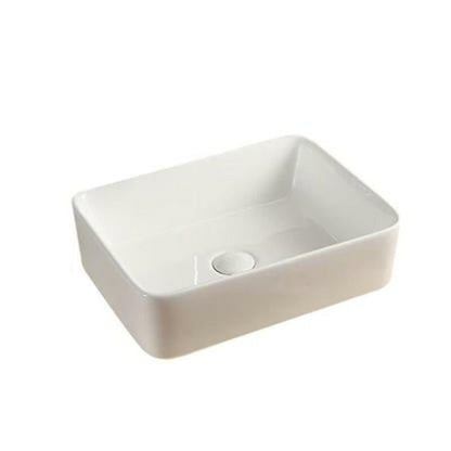 Waskom Opbouw Rechthoek Wit 48x37x13cm